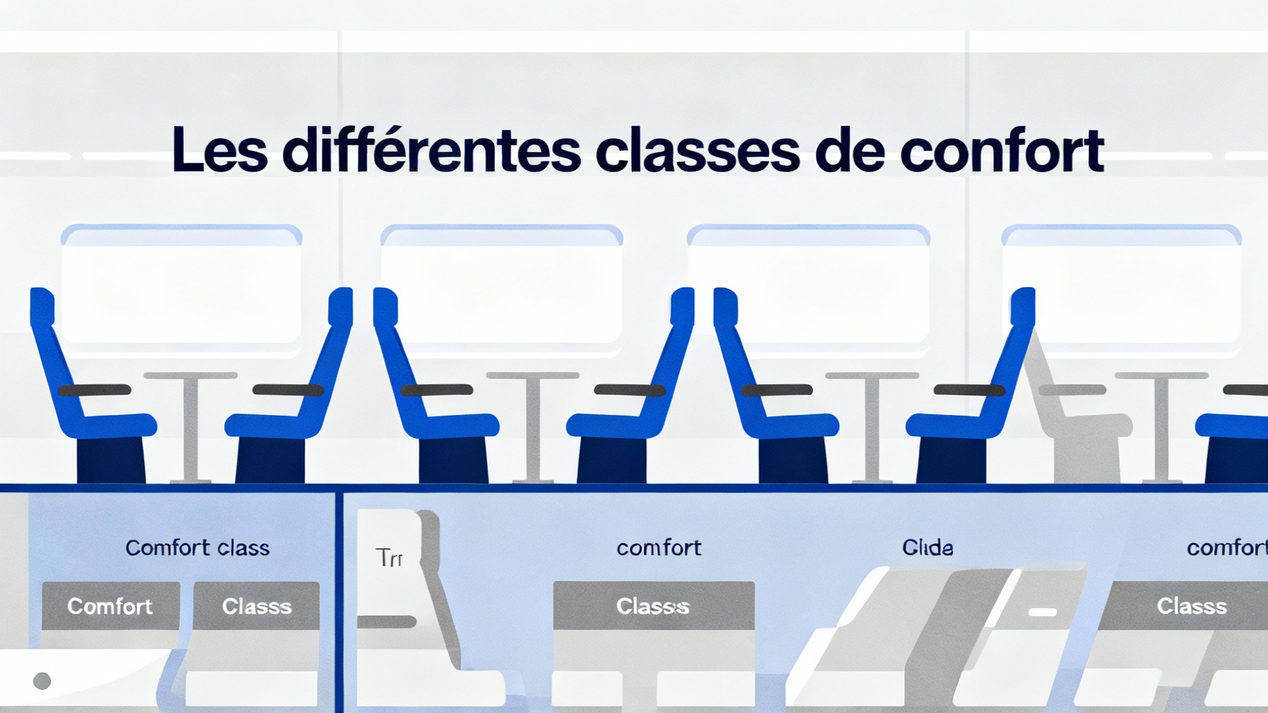 Comprendre le plan des places dans le TGV : guide complet 1 Les différentes classes de confort