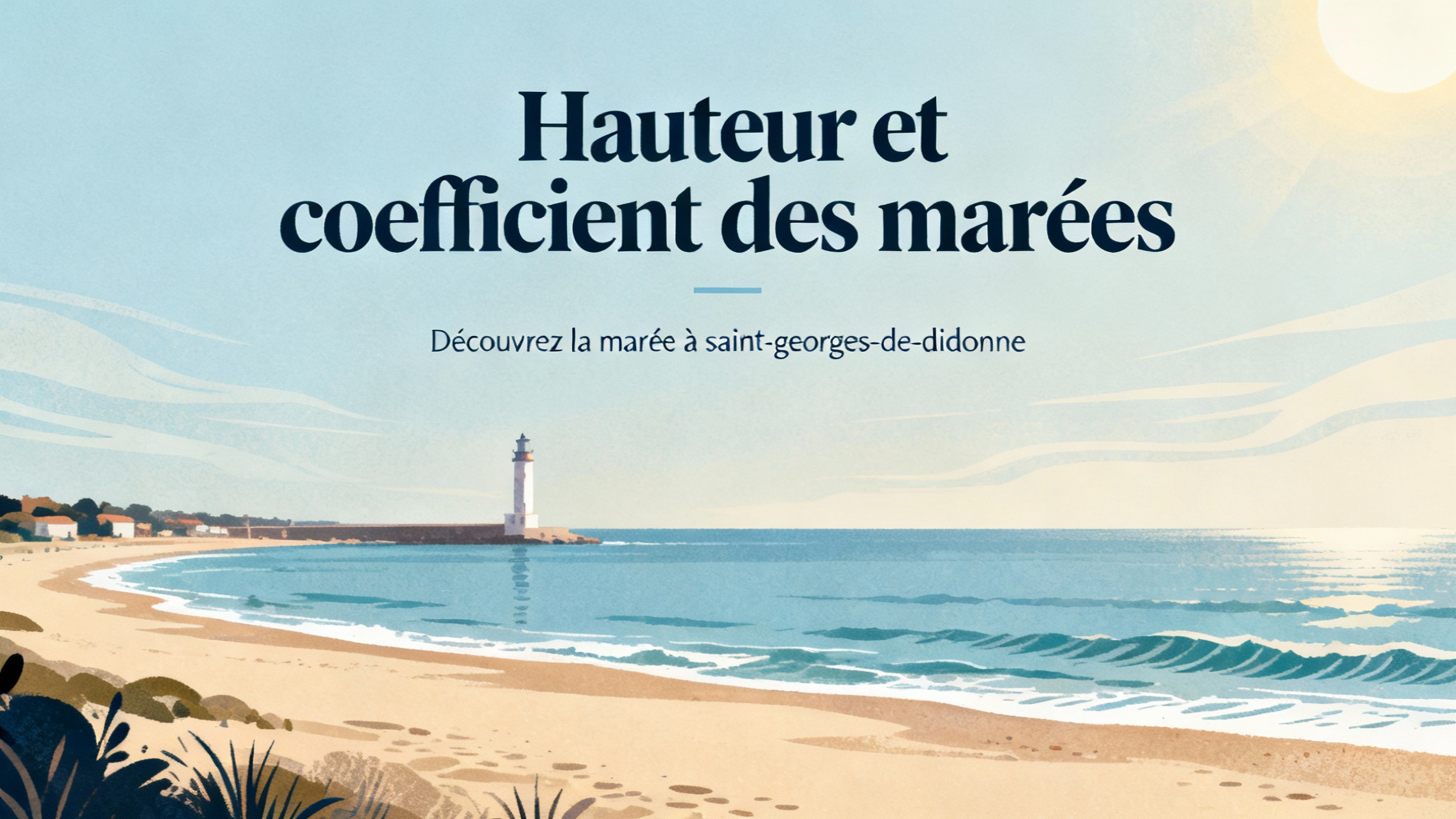 Hauteur et coefficient des marées