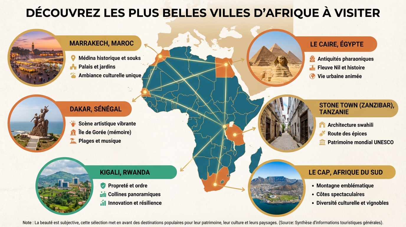 Culture et attractions des villes africaines