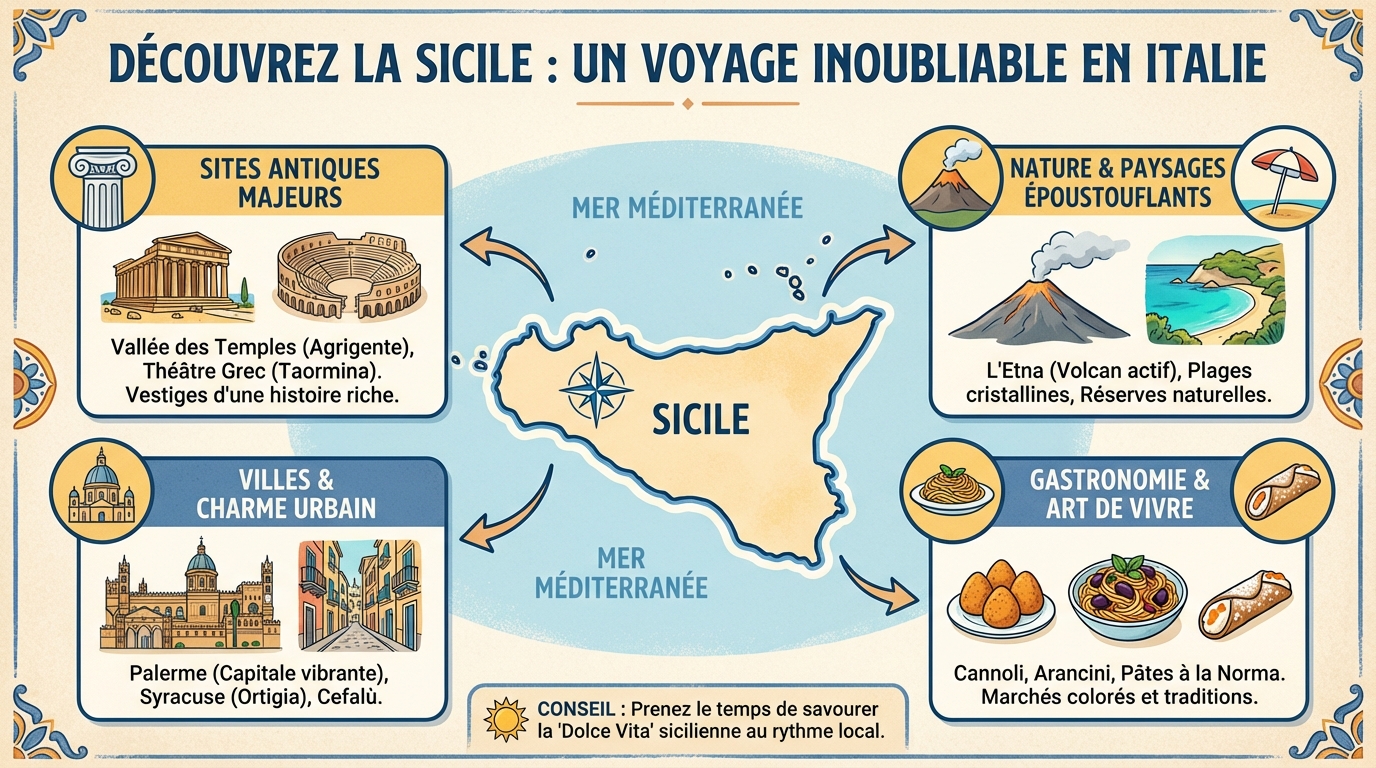 Découvrez la sicile : un voyage inoubliable en italie 1 Activités à faire en Sicile