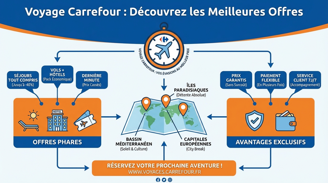 Voyage carrefour : découvrez les meilleures offres 1 Les meilleures offres de voyage Carrefour