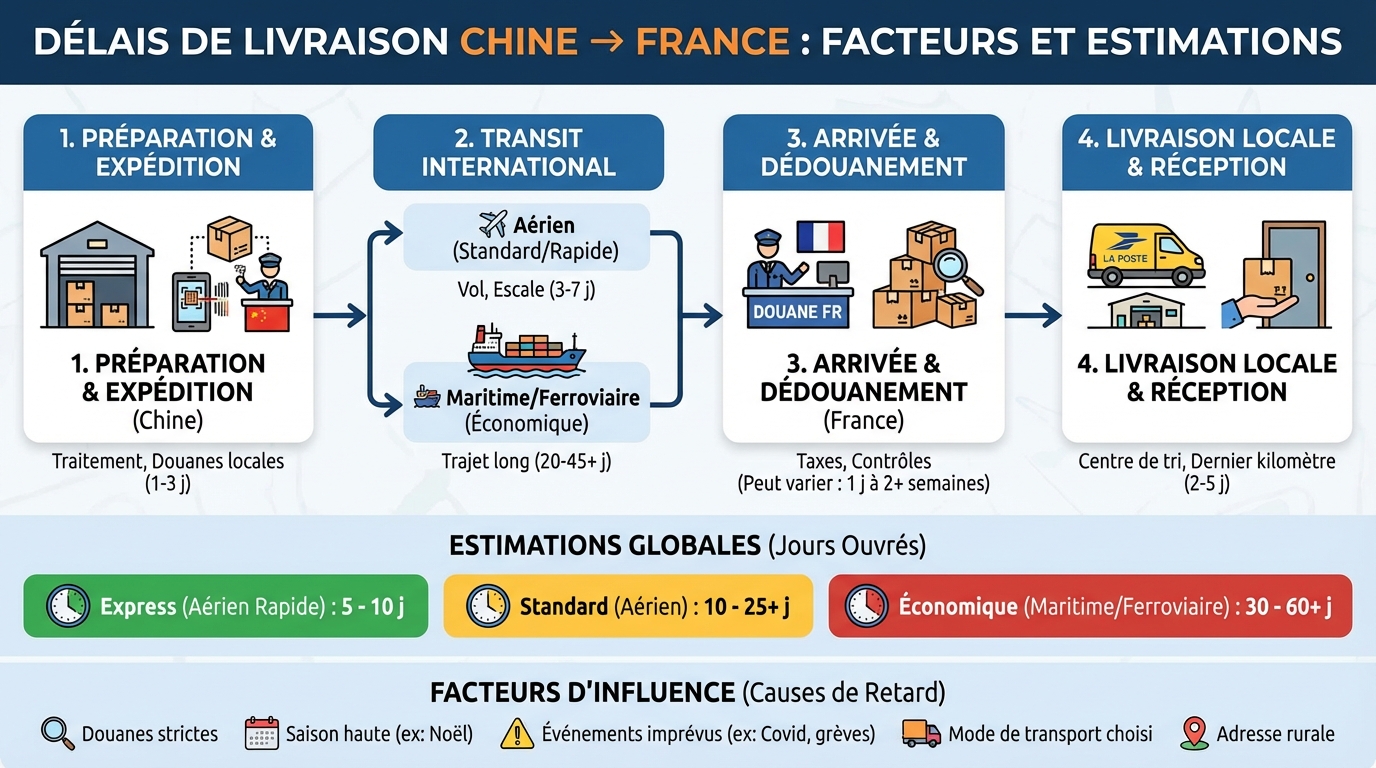 Comparaison des différents modes de transport