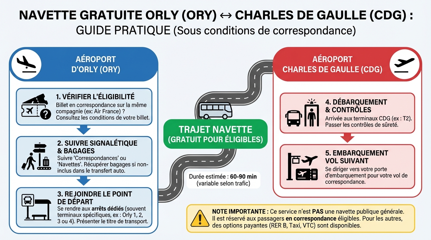 Comment utiliser la navette gratuite ?