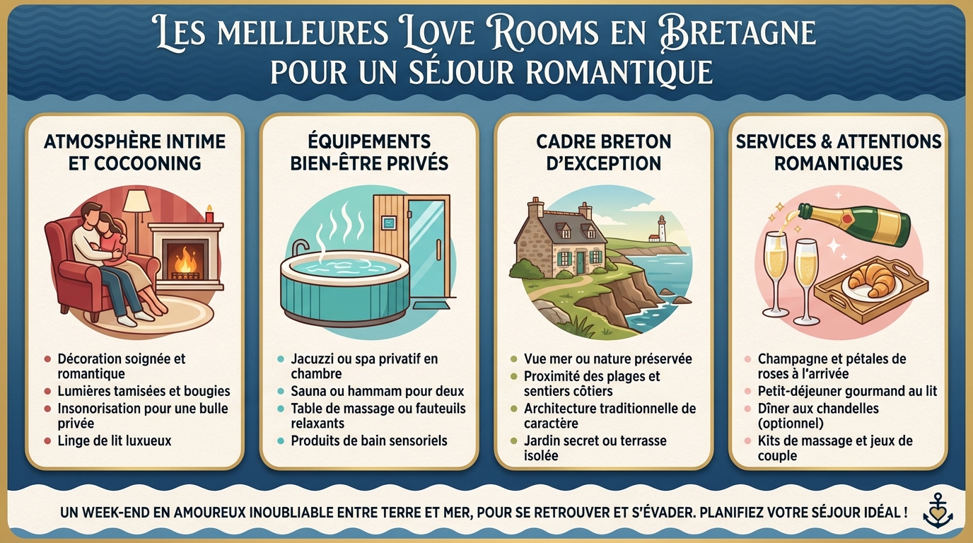 Top 5 des love rooms en Bretagne