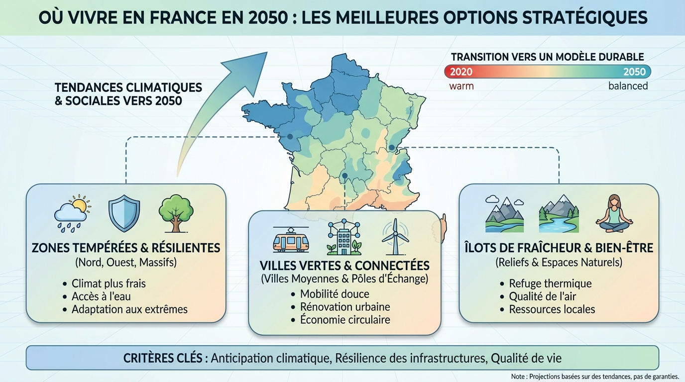 Les critères de choix d'une ville