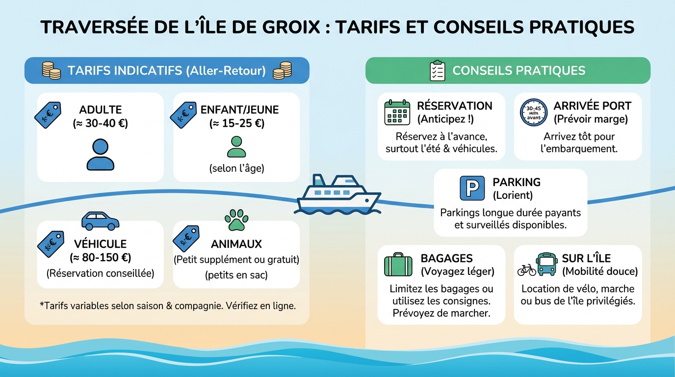 Comment réserver votre traversée