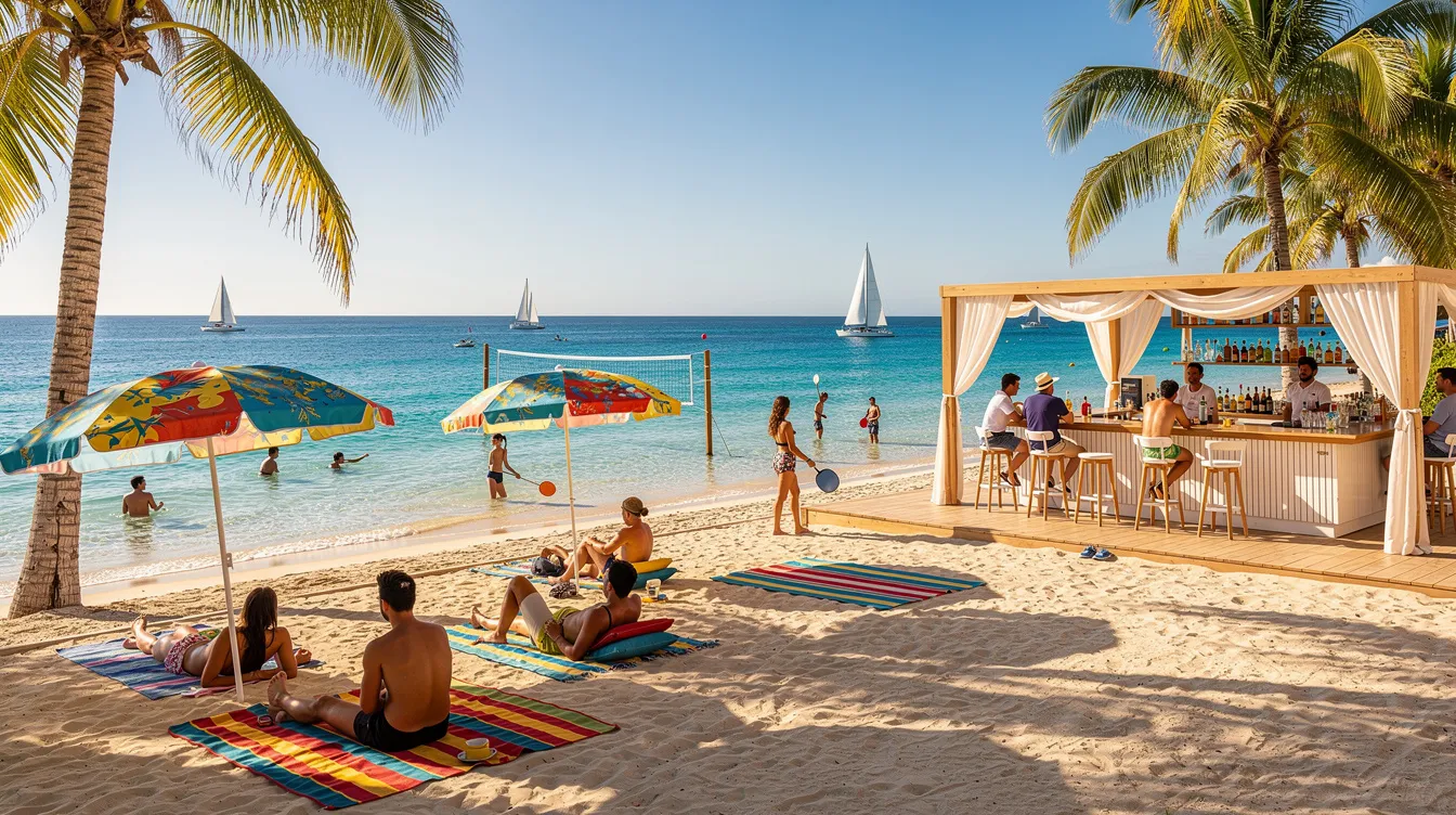 Activités proposées sur les plages privées
